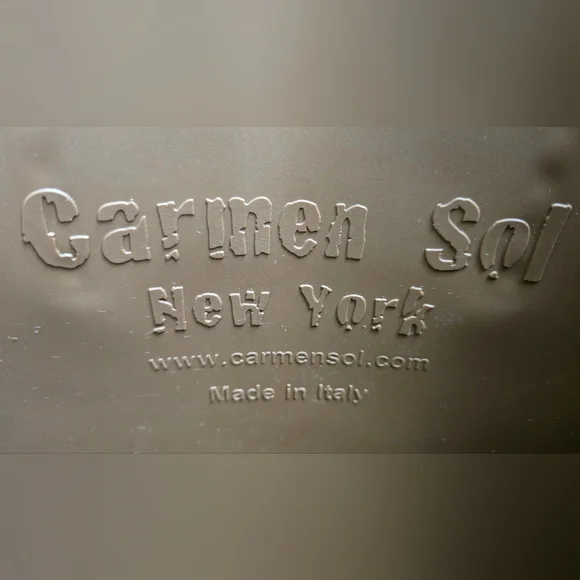 Carmen Sol Angelica Large Brown Tote Jelly Studded PVC Tote Bag. - Picture 3 of 16